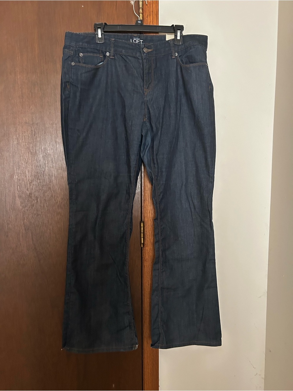 LOFT Dark Indigo boot cut Leg Jeans